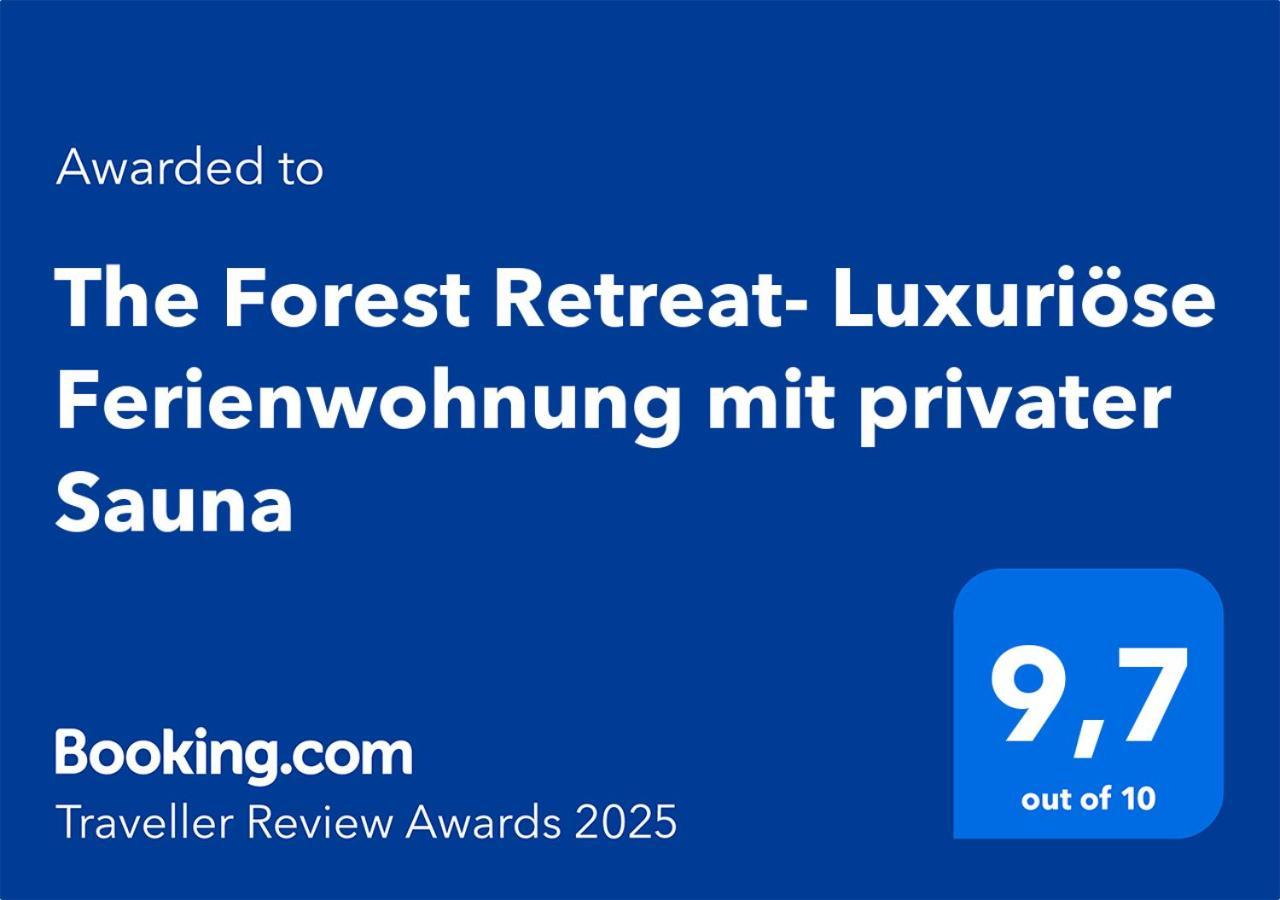 The Forest Retreat- Luxurioese Ferienwohnung Mit Privater Sauna Wermelskirchen Exterior photo